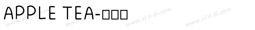 APPLE TEA字体转换